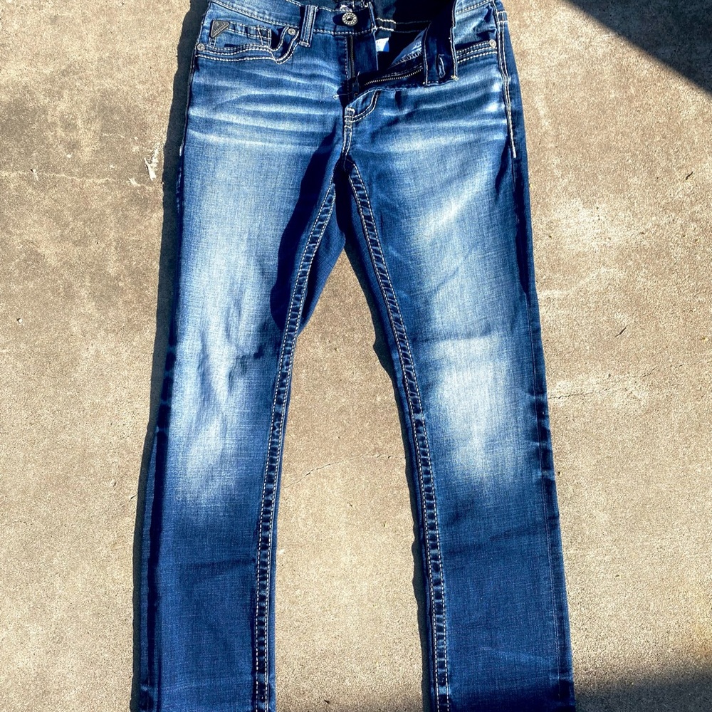 Men’s/Teen Buckle Blue Jeans